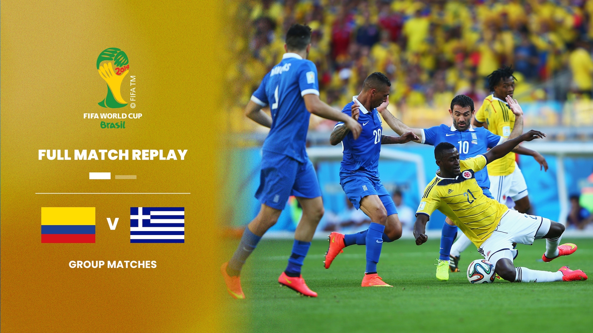 Colombia v Greece | Group C | 2014 FIFA World Cup Brazil™ | Full Match Replay