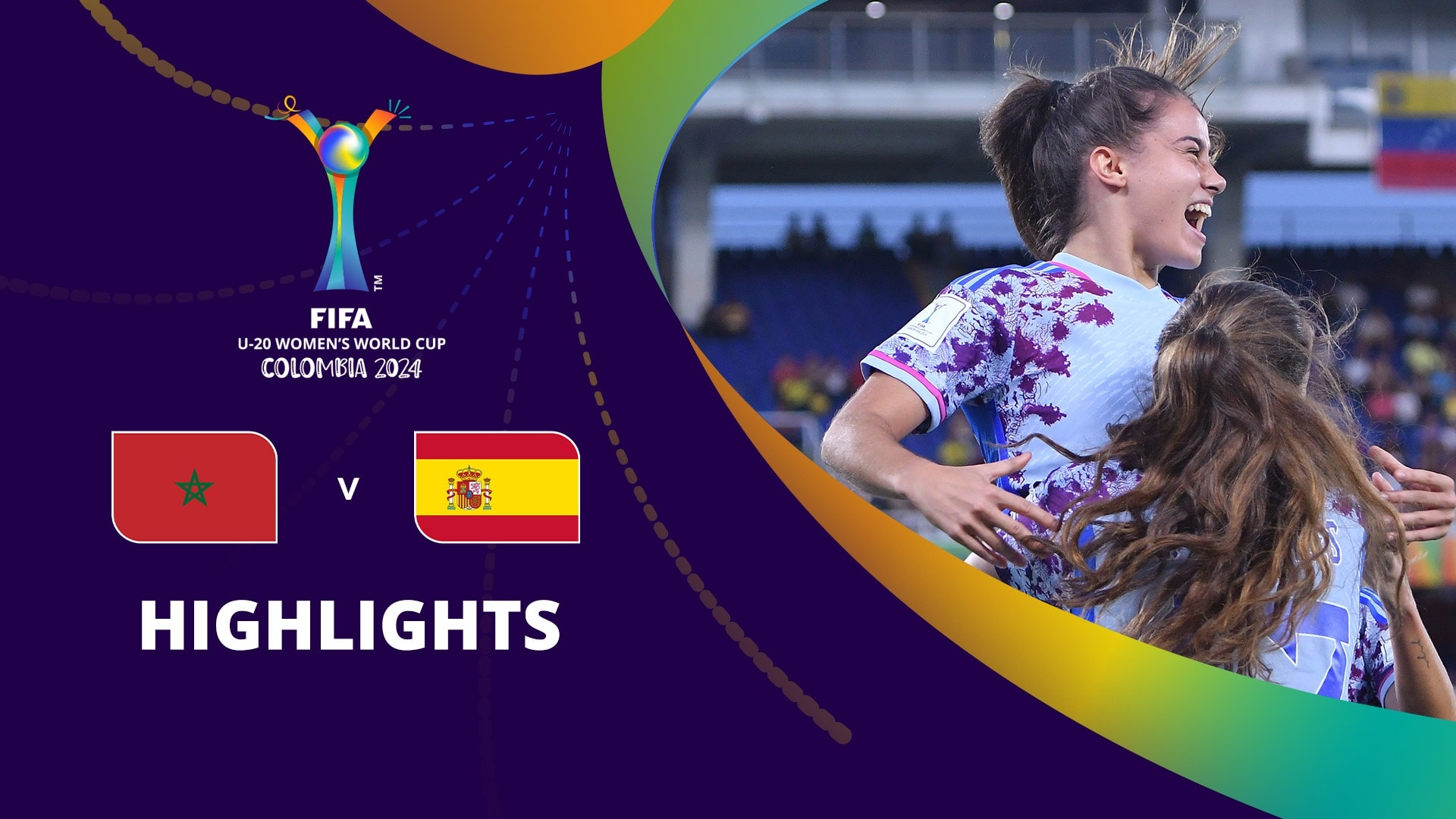 Marokko - Spanien | Gruppe C | FIFA U-20-Frauen-Weltmeisterschaft Kolumbien 2024™ | Highlights