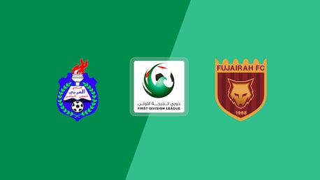 Al Arabi - Fujairah Club | First Division League | Match completo