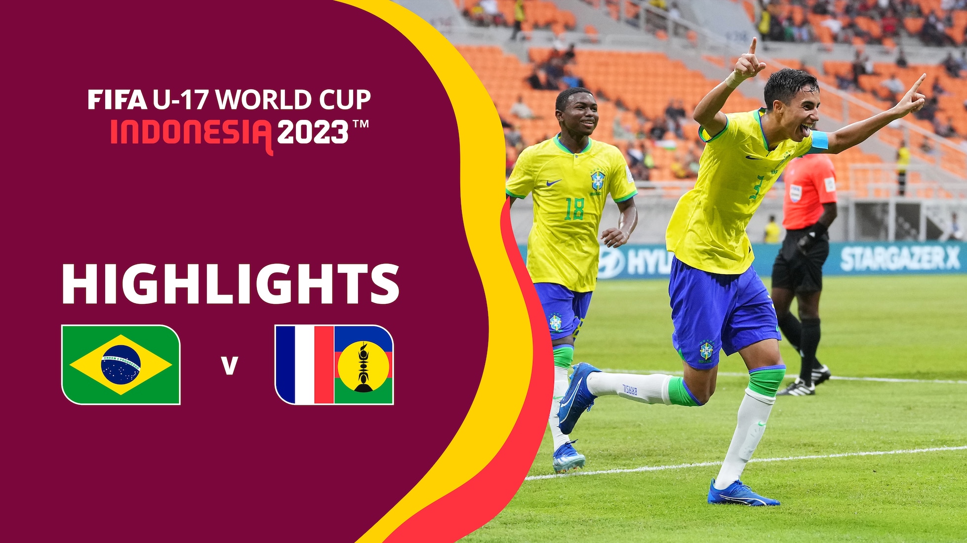 Brésil - Nouvelle-Calédonie | Groupe C | Coupe du Monde U-17 de la FIFA, Indonésie 2023™ | Temps forts