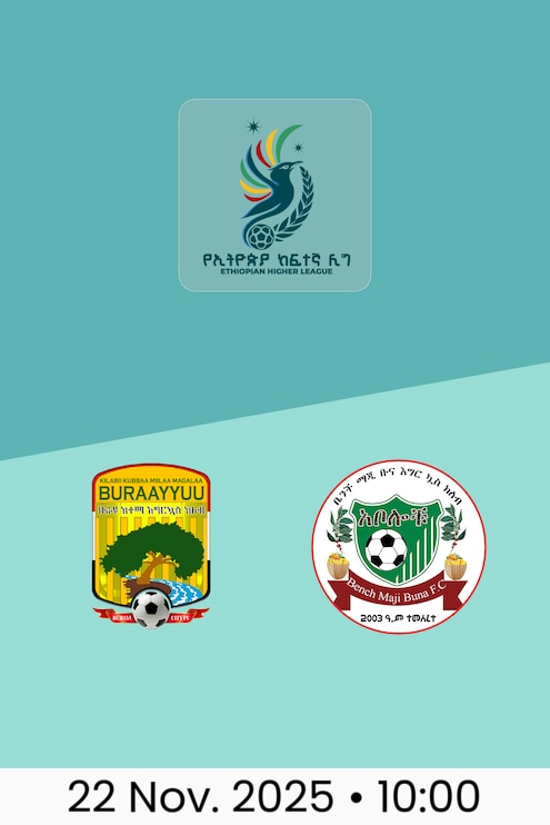 Burayou SC - Bench Maji Bunna | Ethiopian Higher League 2025