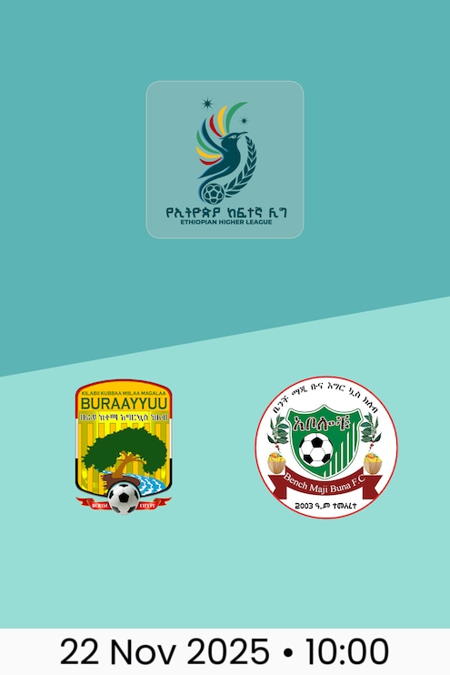 Burayou SC v Bench Maji Bunna | Ethiopian Higher League 2025