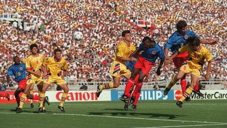 Adolfo Valencia Goal 43' | Colombia vs Romania | 1994 FIFA World Cup USA™