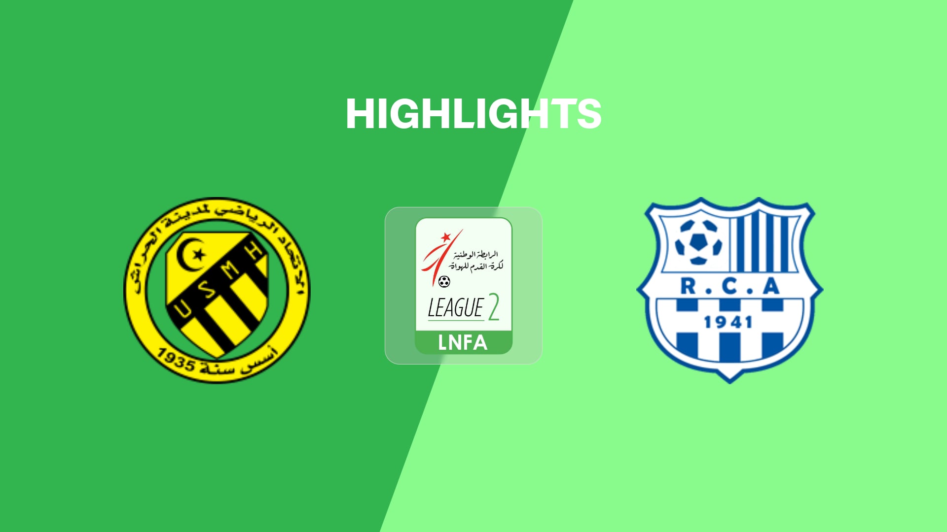 USM El Harrach vs RC Arbaâ | Ligue 2 2025/26 | Highlights