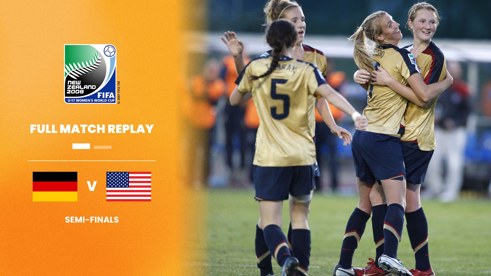 Deutschland - USA | Halbfinale | FIFA U-17-Frauen-Weltmeisterschaft Neuseeland 2008™ | Spiel in voller Länge