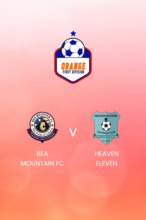 Bea Mountain FC x Heaven Eleven | Orange National League 2024/25 | Libéria | Jogo completo