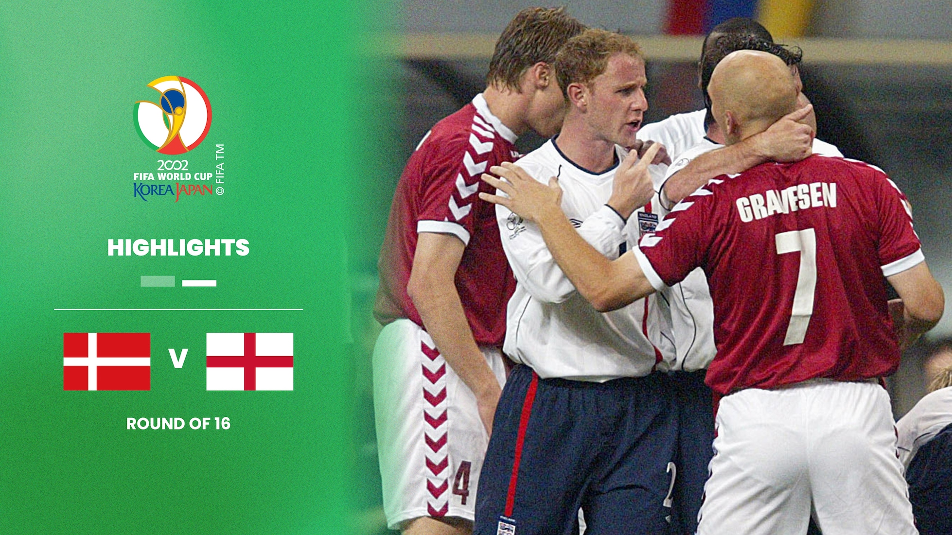 Danimarca - Inghilterra | Ottavi di finale | Coppa del Mondo FIFA Corea/Giappone 2002 | Highlights