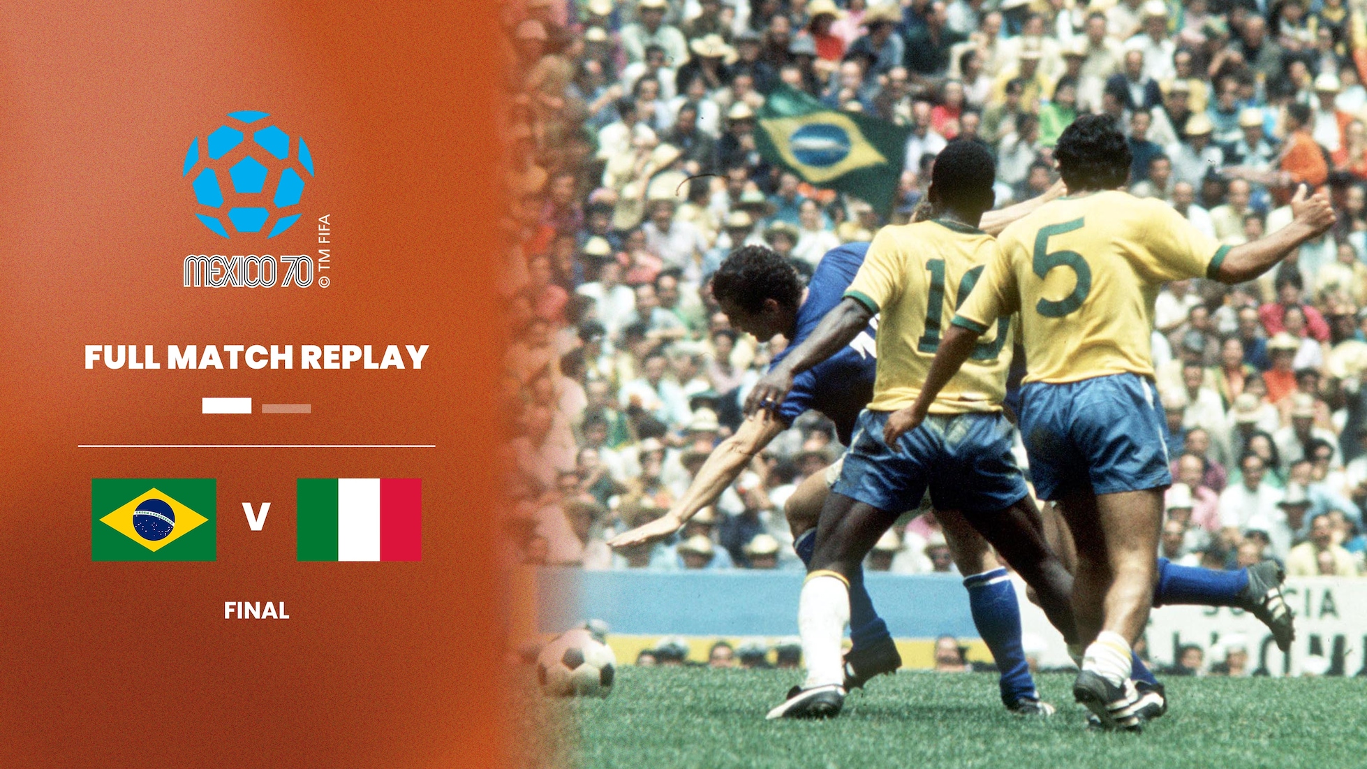 Brésil - Italie | Finale | Coupe du Monde de la FIFA, Mexique 1970™ | Match complet