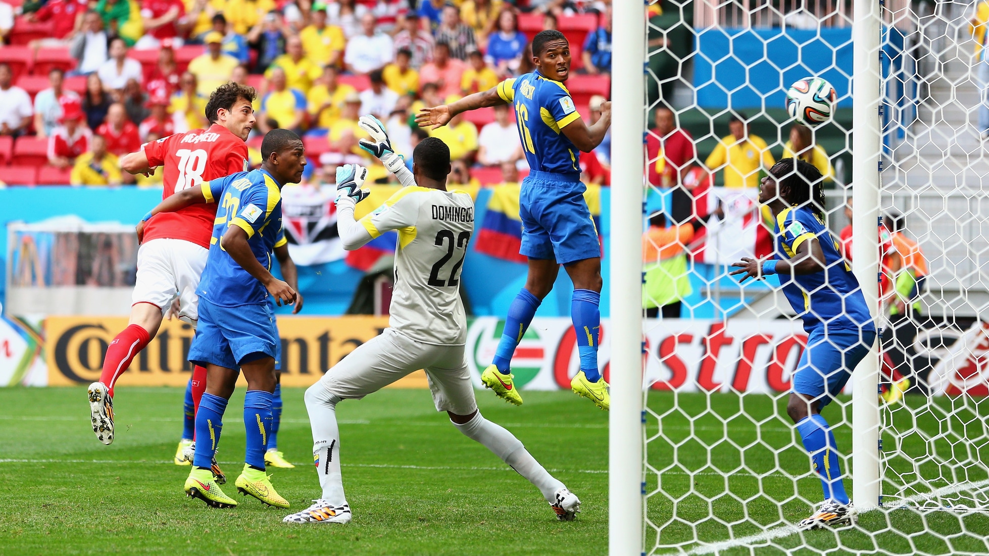 Admir Mehmedi Goal 47' | Switzerland v Ecuador | 2014 FIFA World Cup Brazil™
