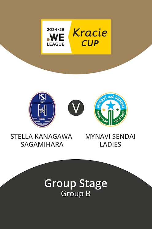Stella Kanagawa Sagamihara vs MyNavi Sendai Ladies | Grupo B | WE League Kracie Cup | Partido completo