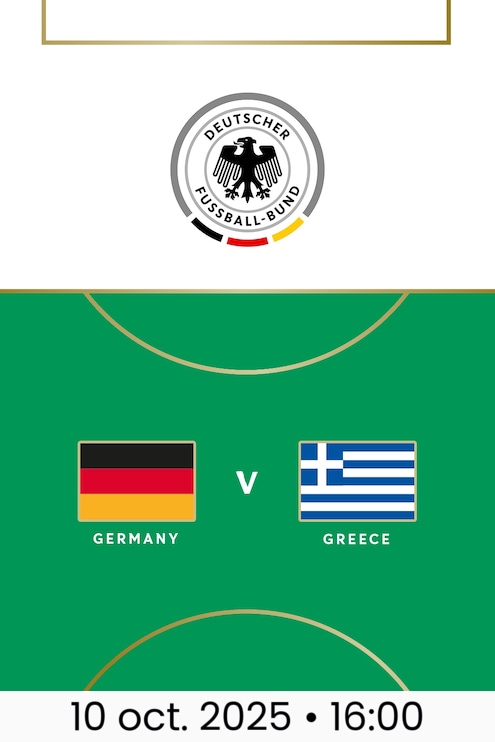 Allemagne - Grèce | Qualifications pour le Championnat d’Europe des moins de 21 ans de l’UEFA 2027