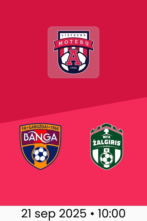 Banga vs MFA Žalgiris | Liga Femenina A 2025