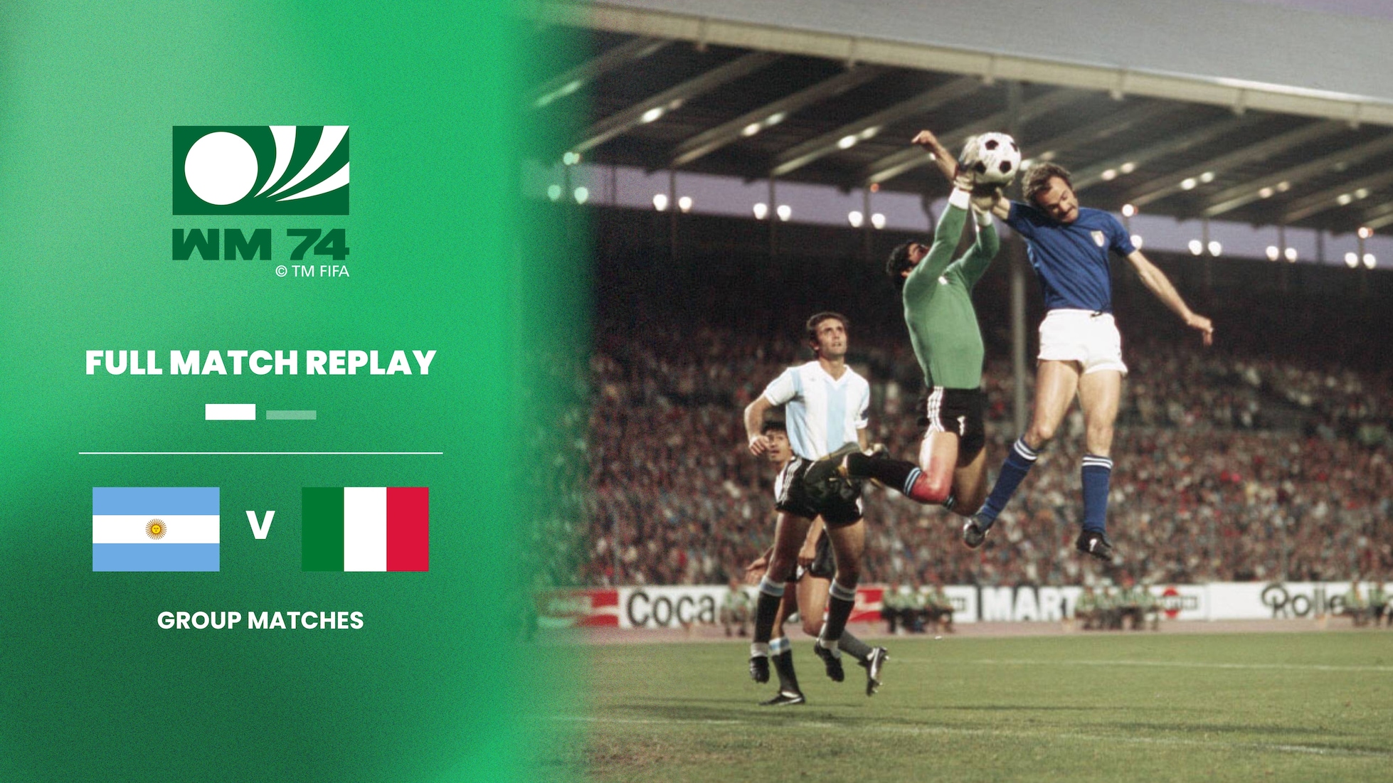 Argentina v Italy | Group 4 | 1974 FIFA World Cup Germany™ | Full Match Replay