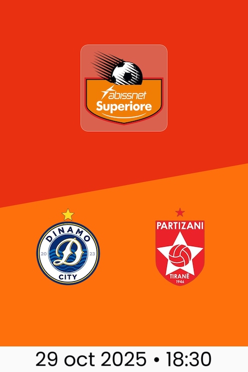 Dinamo Tirana vs Partizán Tirana | Kategoria Superiore 2025/26