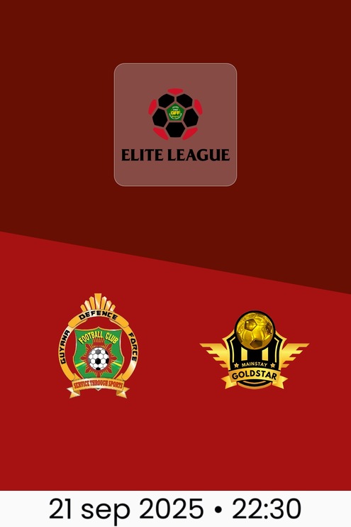 Guyana Defence Force FC vs Mainstay Goldstar FC | GFF Elite League 2025