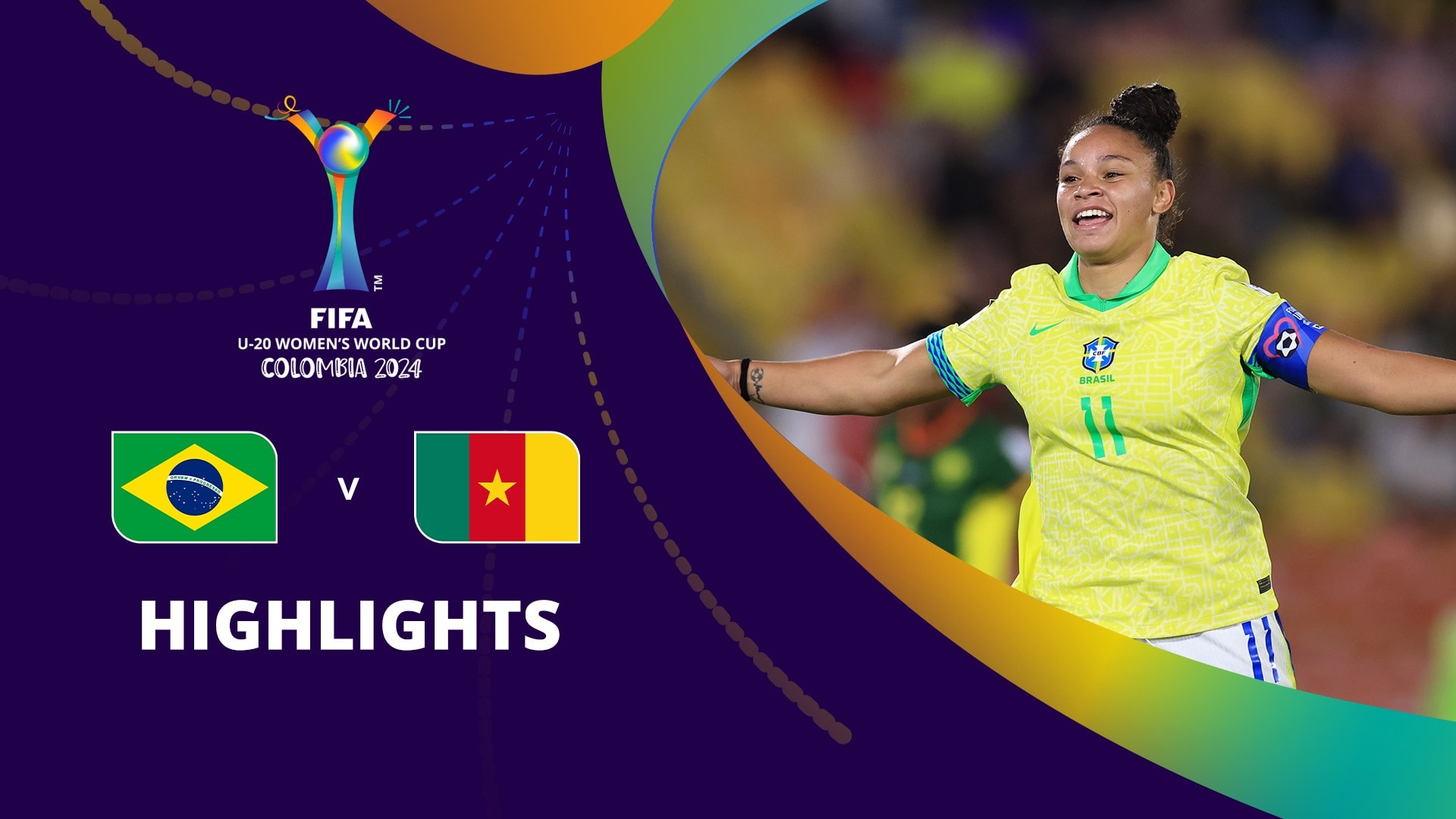 Brazil v Cameroon | Round of 16 | FIFA U-20 Women's World Cup Colombia 2024™ | Highlights
