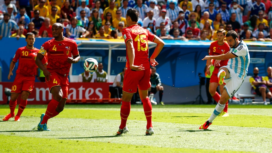 Le but de Gonzalo Higuain 7' | Argentine - Belgique | Coupe du Monde de la FIFA, Brésil 2014™