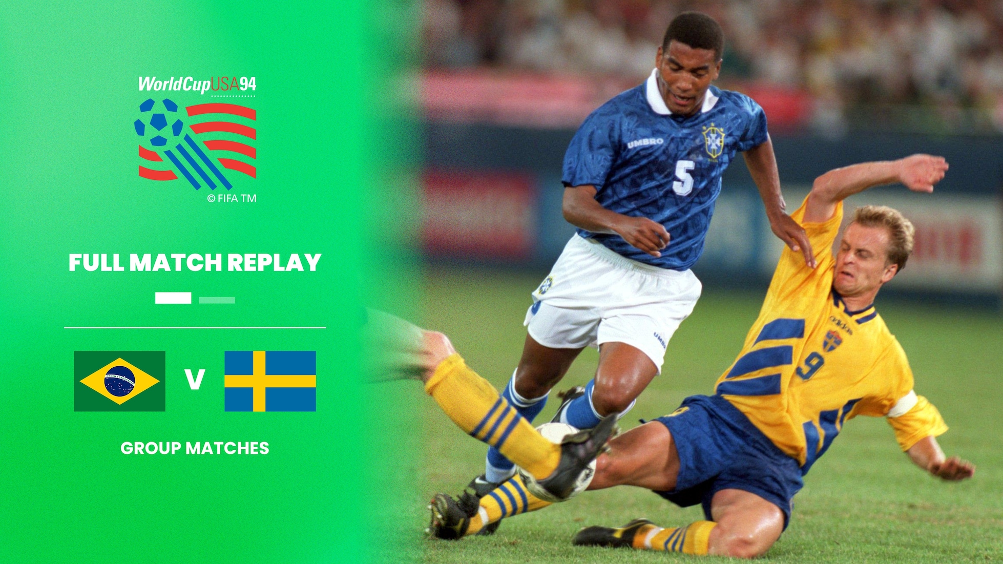 Brasilien - Schweden | Gruppe B | FIFA Fussball-Weltmeisterschaft USA 1994™ | Spiel in voller Länge