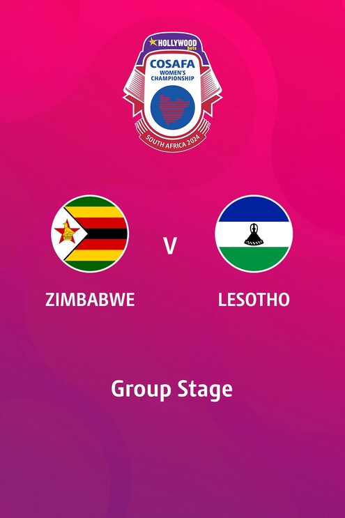Zimbabwe - Lesotho | Phase de groupes | HOLLYWOODBETS COSAFA Women's Championship 2024 | Match complet