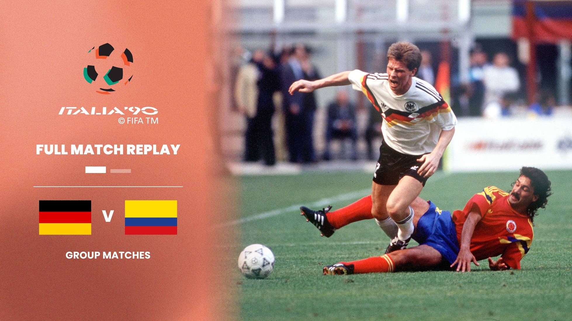 República Federal de Alemania vs Colombia | Grupo D | Copa Mundial de la FIFA Italia 1990™ | Partido Completo