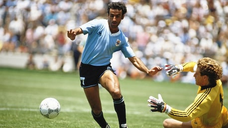 Le but de Antonio Alzamendi 4' | Uruguay - République Fédérale d'Allemagne | Coupe du Monde de la FIFA, Mexique 1986™