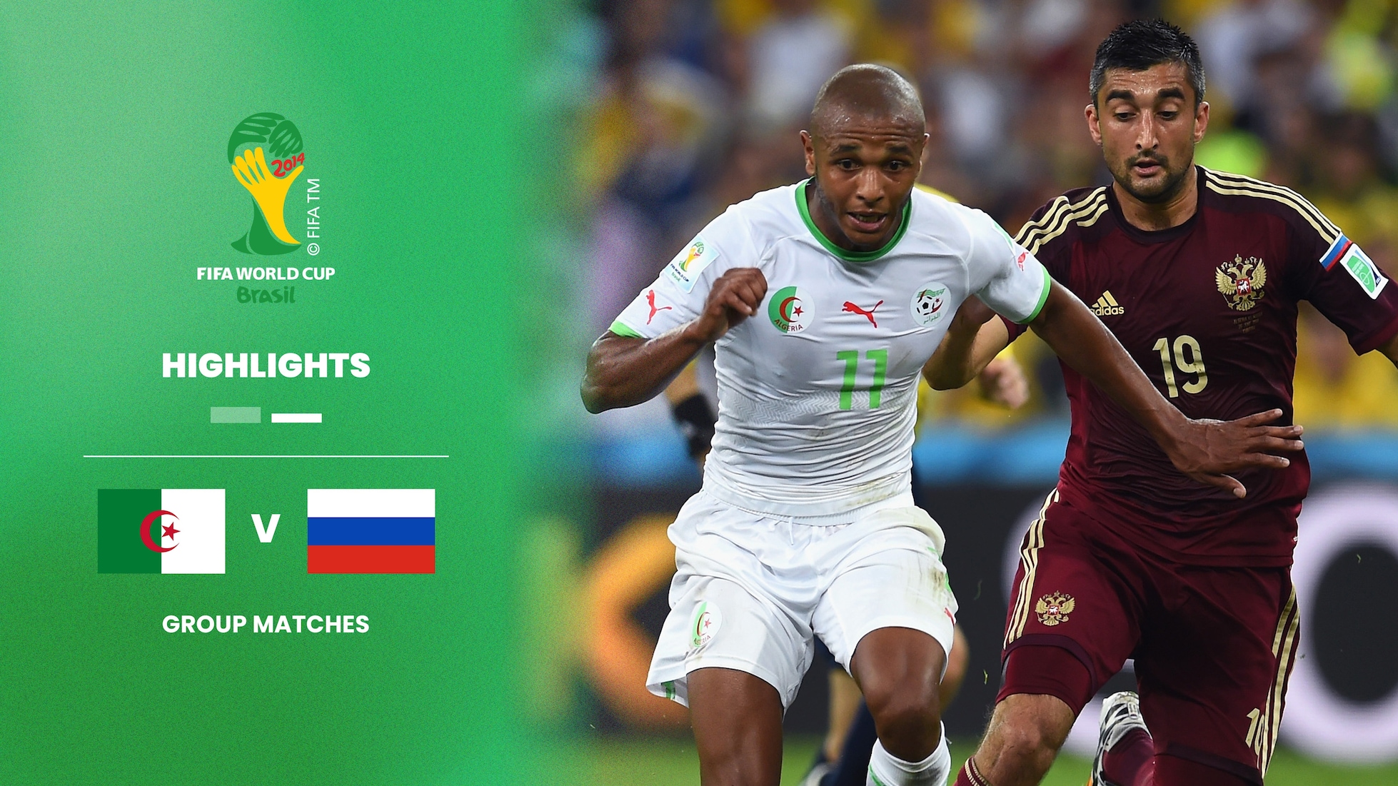 Argelia vs Rusia | Grupo H | Copa Mundial de la FIFA Brasil 2014™ | Highlights