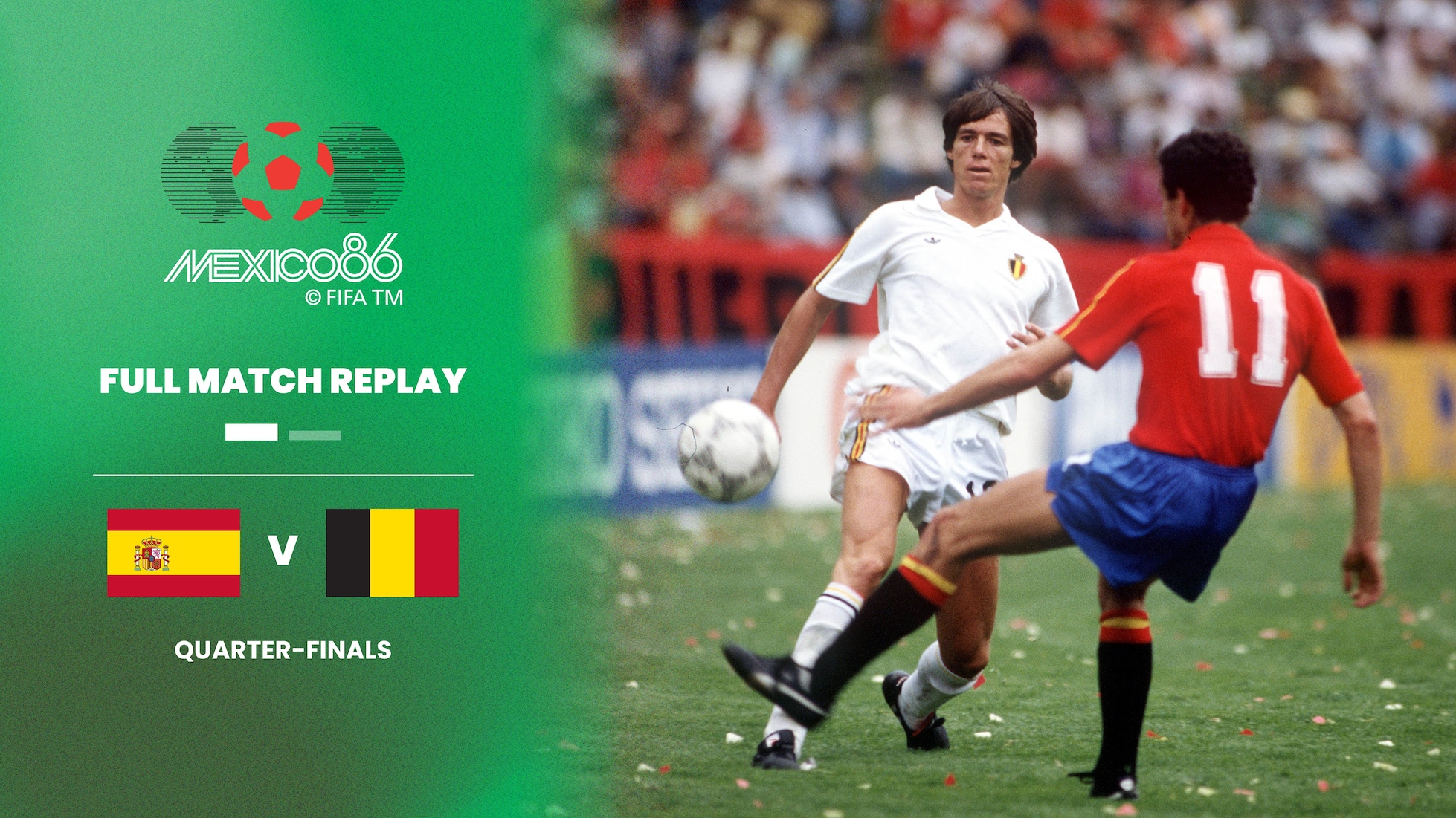 Espagne - Belgique | Quarts de finale | Coupe du Monde de la FIFA, Mexique 1986™ | Match complet