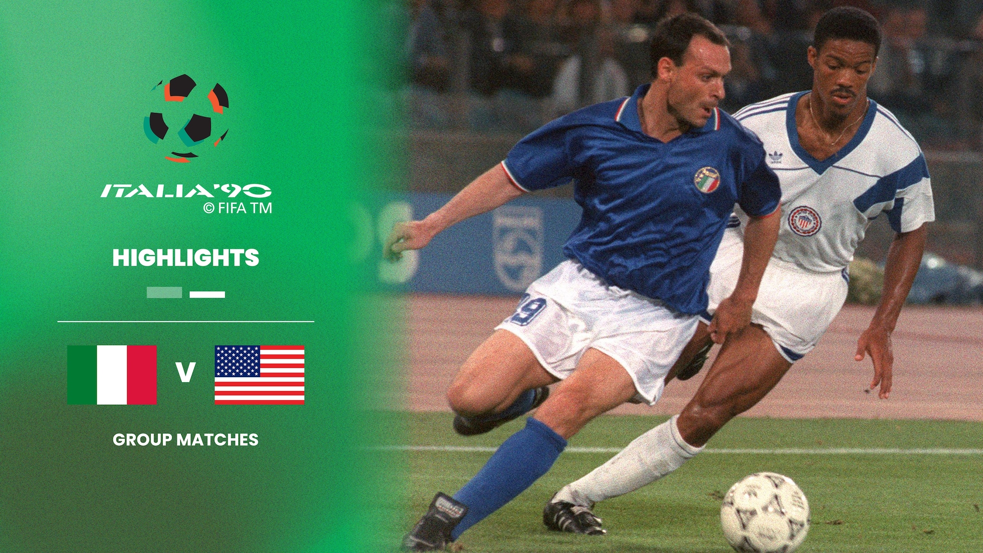 Italia vs EE. UU. | Grupo A | Copa Mundial de la FIFA Italia 1990™ | Highlights