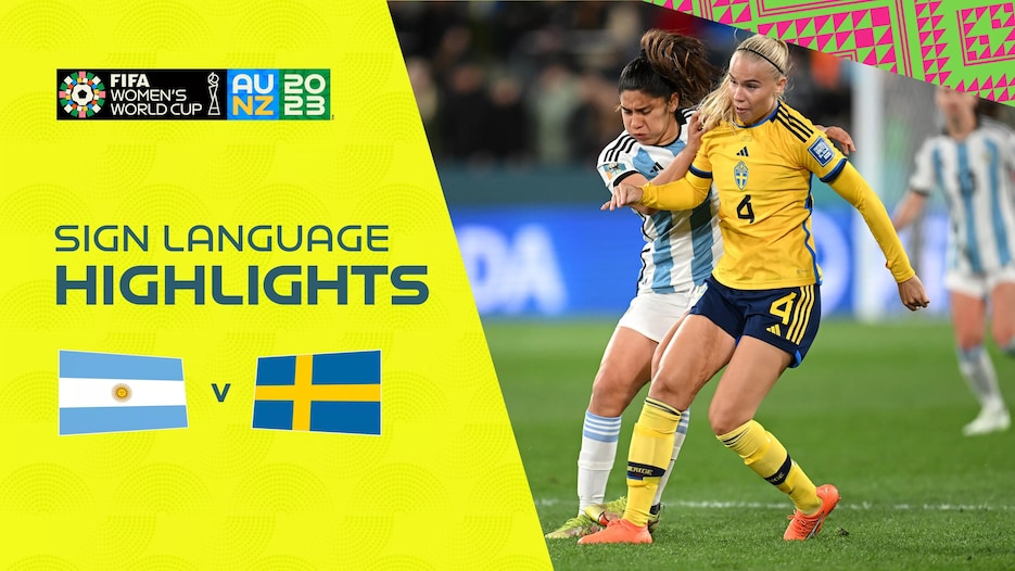 Argentina vs Suecia | Grupo G | Copa Mundial Femenina de la FIFA Australia & Nueva Zelanda 2023™ | Highlights (Lengua de signos)