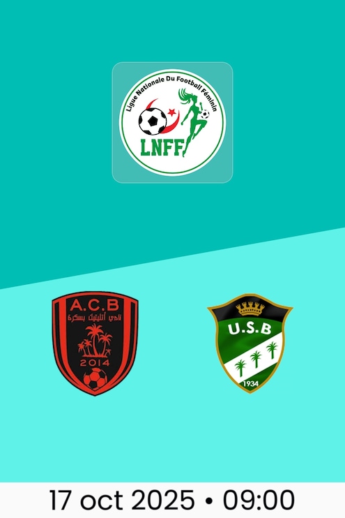 AC Biskra vs US Biskra | Ligue Nationale du Football Féminin 2025/26