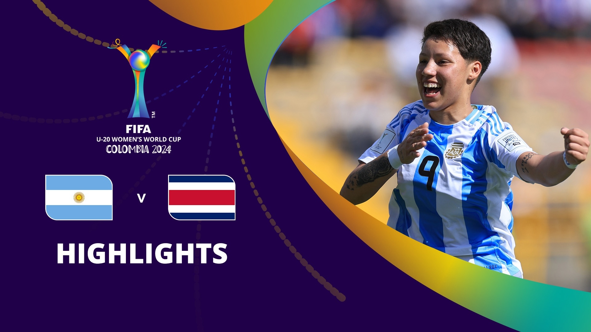 Argentinien - Costa Rica | Gruppe F | FIFA U-20-Frauen-Weltmeisterschaft Kolumbien 2024™ | Highlights