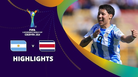 Argentina v Costa Rica | Group F | FIFA U-20 Women's World Cup Colombia 2024™ | Highlights
