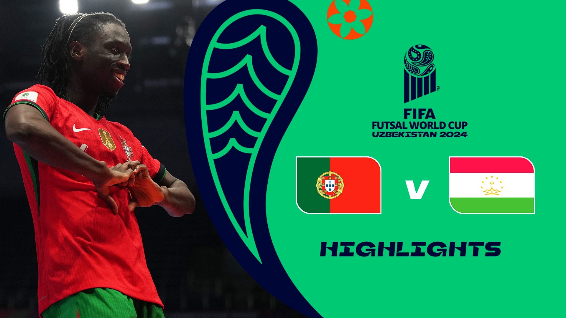 Portugal vs Tayikistán | Grupo E | Copa Mundial de Futsal de la FIFA Uzbekistán 2024™ | Highlights