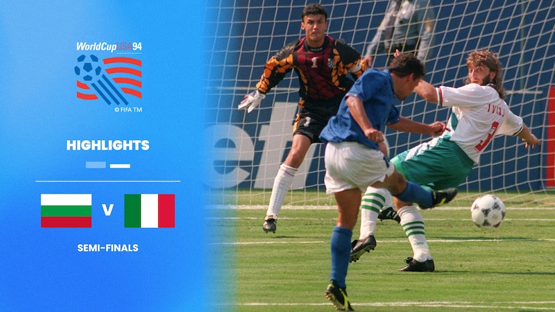 Bulgaria v Italy | Semi-finals | 1994 FIFA World Cup USA™ | Highlights