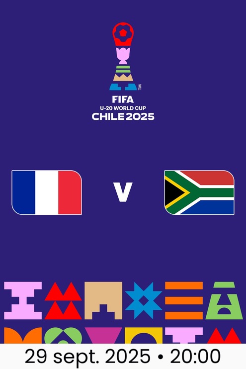 France - Afrique du Sud | Groupe E | Coupe du Monde U-20 de la FIFA, Chili 2025™