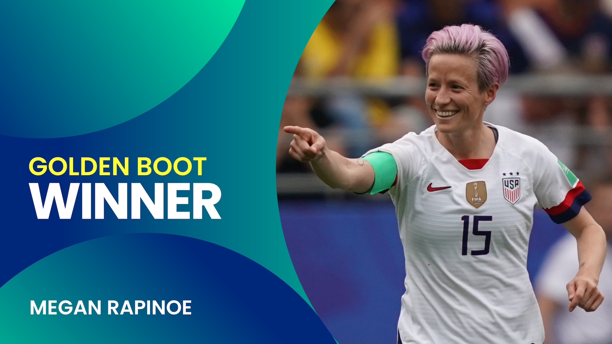 Megan Rapinoe | Goldener Schuh | FIFA Frauen-Weltmeisterschaft Frankreich 2019™