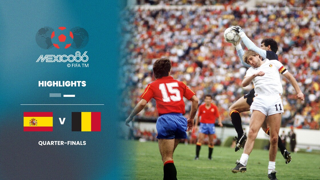 Spain V Belgium Quarter Finals Fifa World Cup 1986邃 Highlights
