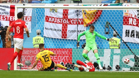 Das Tor von Thomas Meunier 4' | Belgien - England | FIFA Fussball-Weltmeisterschaft Russland 2018™