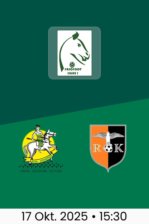 ASFAY - RCK | Burkina Faso Ligue 1 2025-26