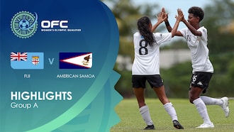 Fidji - Samoa américaines | Groupe A | OFC Women’s Olympic Football Tournament | Résumé vidéo