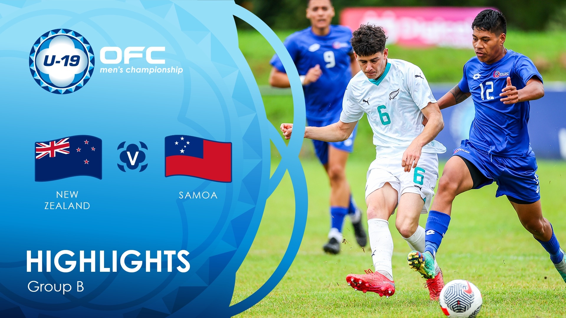 New Zealand v Samoa | Group B | OFC U-19 Men's Championship | Highlights