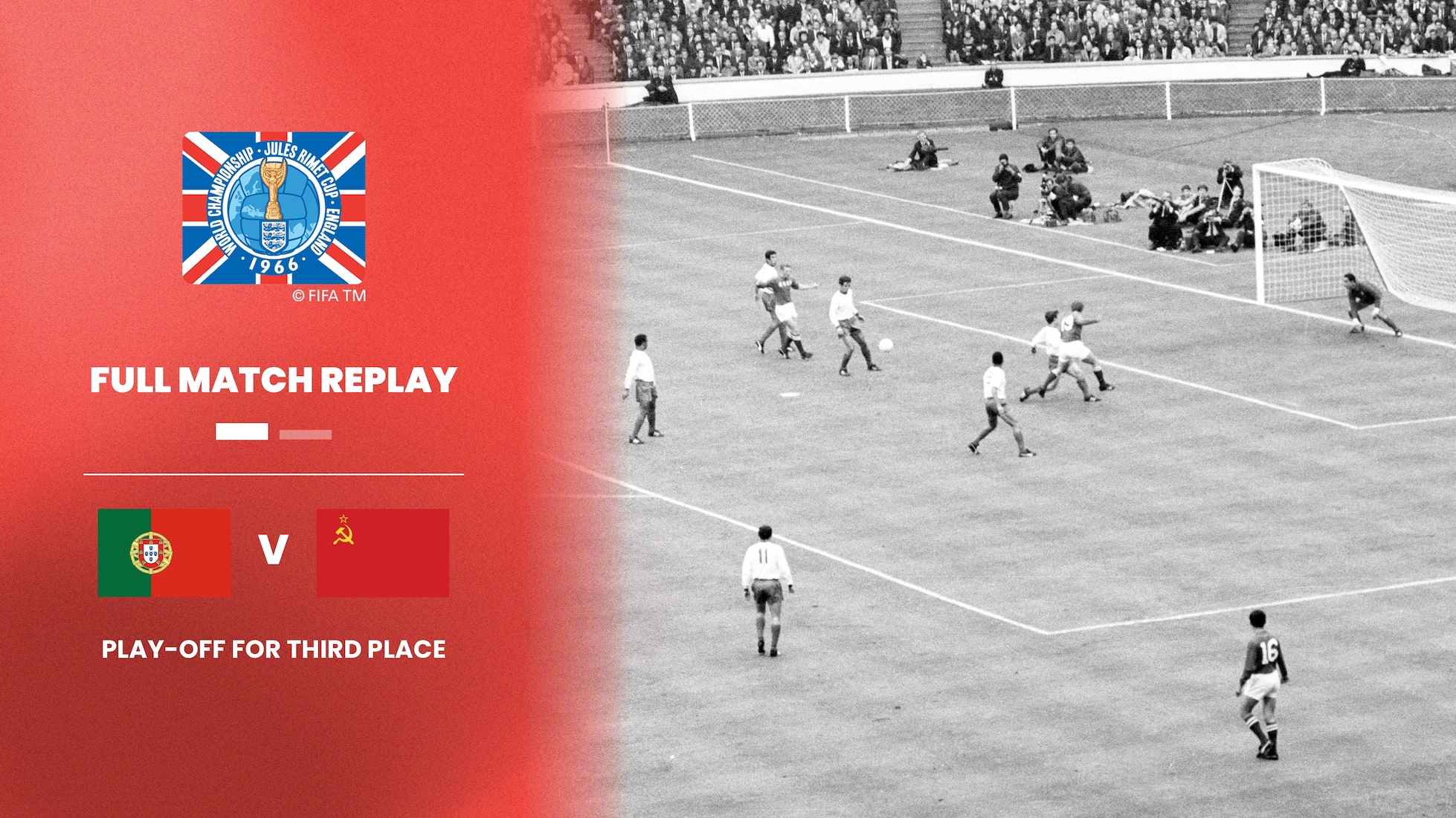 Portugal vs Unión Soviética | Partido por el tercer puesto | Copa Mundial de la FIFA Inglaterra 1966™ | Partido Completo