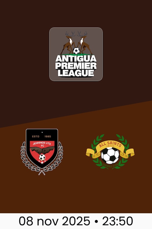 Jennings United - All Saints United | Antigua Premier League 2025/26