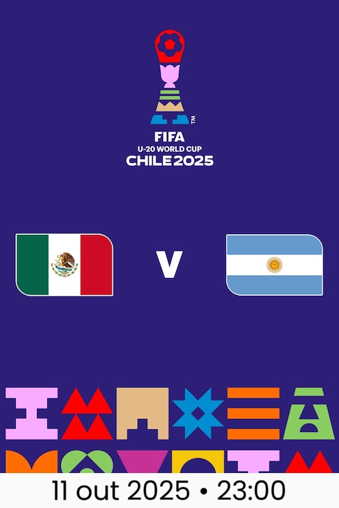 México x Argentina | Quartas de final | Copa do Mundo Sub-20 da FIFA Chile 2025™