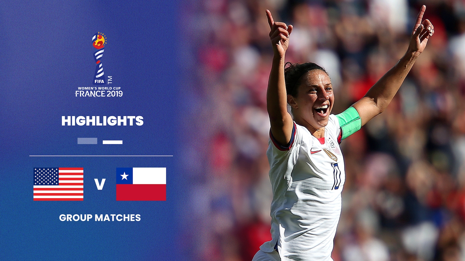 Estados Unidos x Chile | Grupo F | Copa do Mundo Feminina da FIFA França 2019 | Melhores momentos