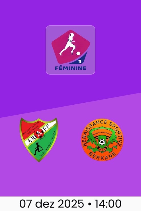 Raja Ait Iazza x RSB Berkane | Campeonato Feminino D1 2025-26
