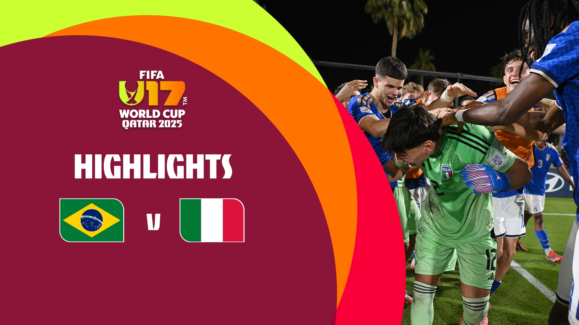 Brésil - Italie | Coupe du Monde U-17 de la FIFA, Qatar 2025™ | Résumé vidéo