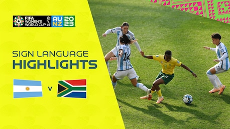 Argentina vs Sudáfrica | Grupo G | Copa Mundial Femenina de la FIFA Australia & Nueva Zelanda 2023™ | Highlights (Lengua de signos)