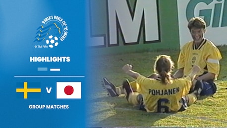 Suède - Japon | Groupe A | Coupe du Monde de Football Féminin de la FIFA, Suède 1995™ | Résumé vidéo