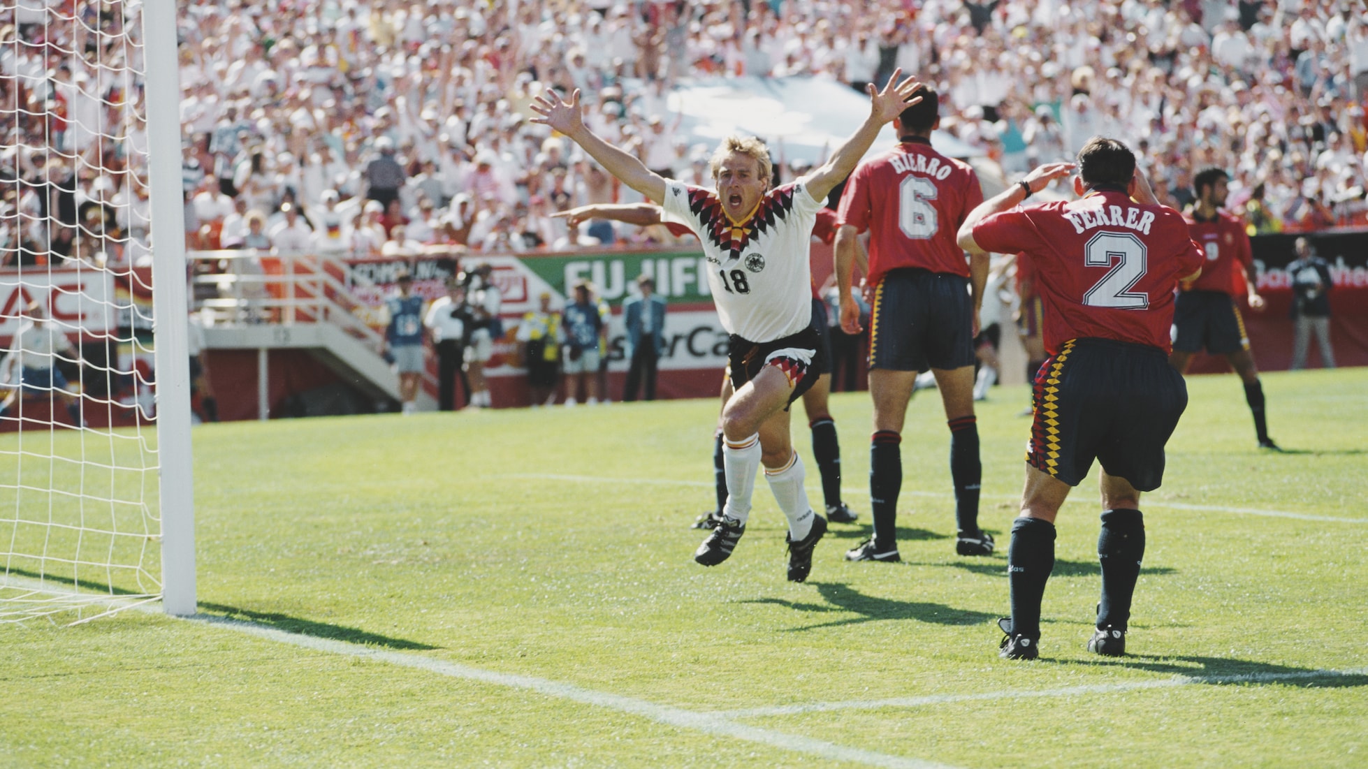 Jürgen Klinsmann Goal 48' | Germany vs Spain | 1994 FIFA World Cup USA™